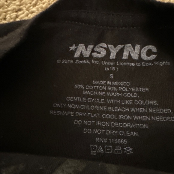 Nsync Gold Logo Black Shirt Small - Picture 4 of 4